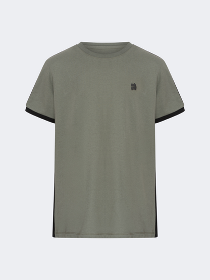 Oil&amp;Gaz Breathable Kids-Boys Lifestyle Graphic T-Shirt Olive