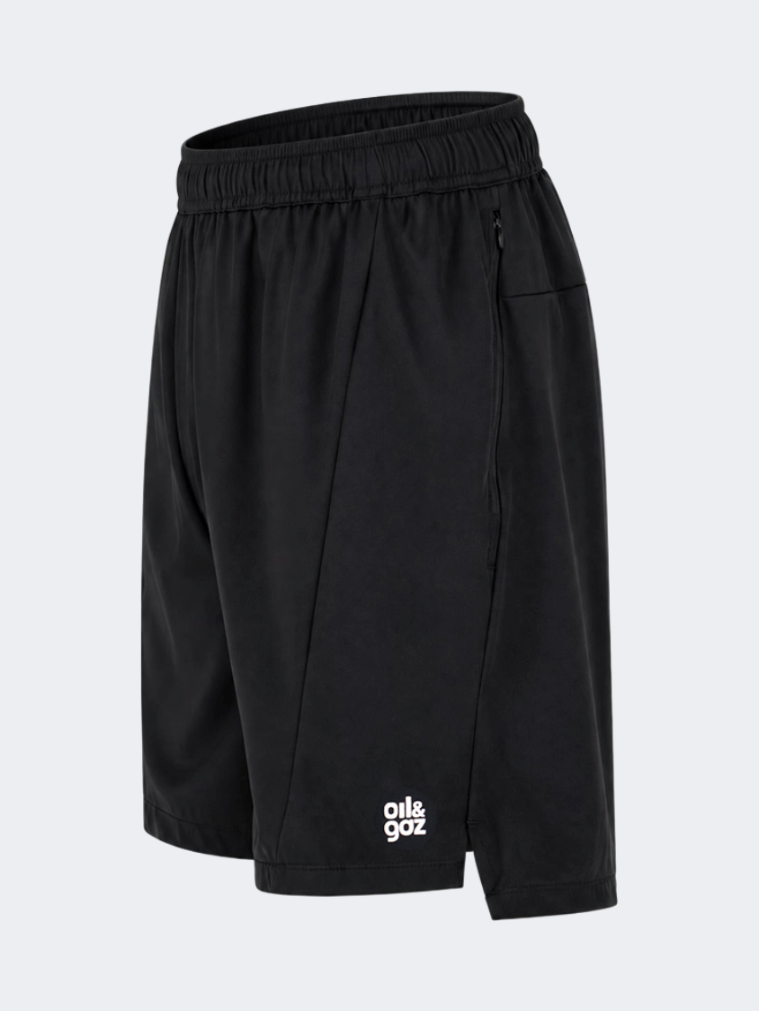 Oil &amp; Gaz Regular Men Training Side Stripe Short Black