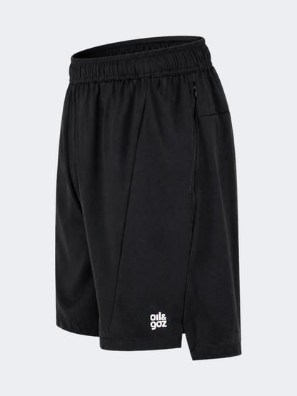 Oil &amp; Gaz Regular Men Training Side Stripe Short Black