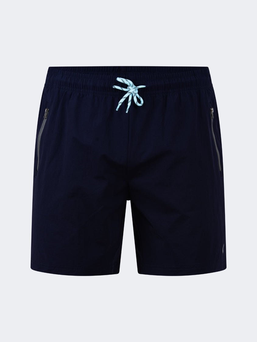 Oil And Gaz Breathable Men Beach Swim Short Navy