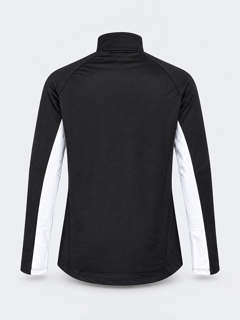 Oil &amp; Gaz Functional Unisex Lifestyle Tech Fleece 1/4 Zip Black/White