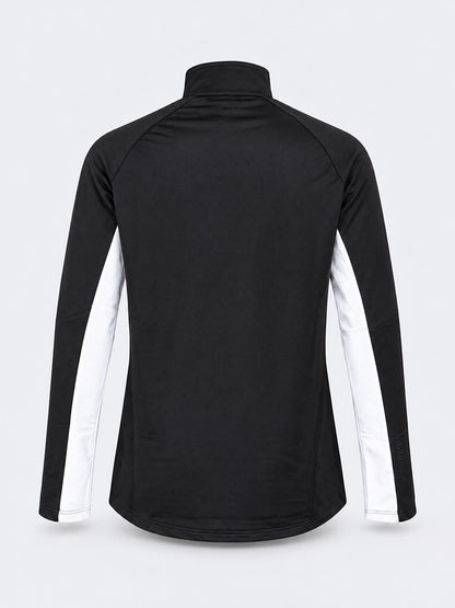 Oil &amp; Gaz Functional Unisex Lifestyle Tech Fleece 1/4 Zip Black/White