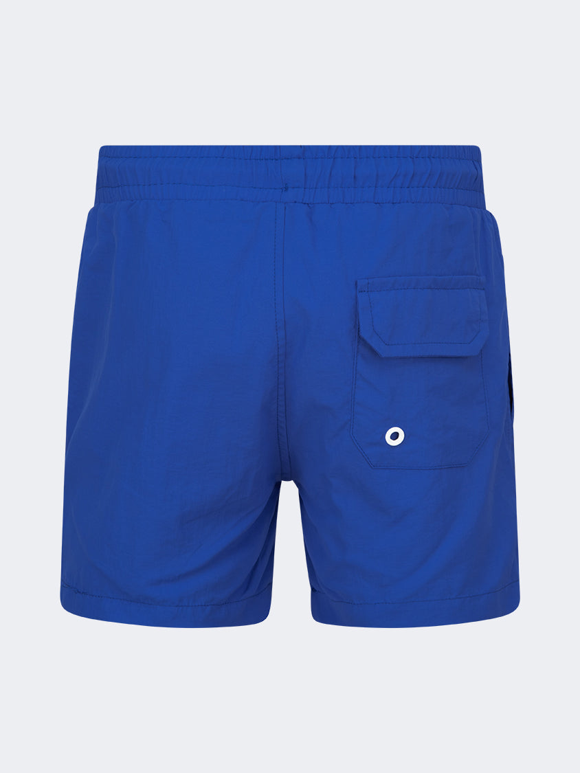 Oil And Gaz Plain Kids-Boys Swim Short Blue