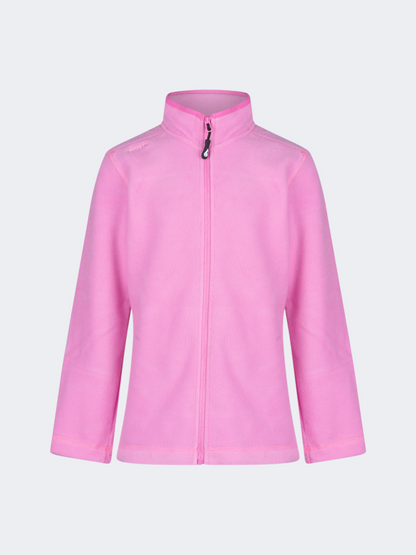 Oil&amp;Gaz Soft Kids-Girls Skiing Full Zip Fleece Pink