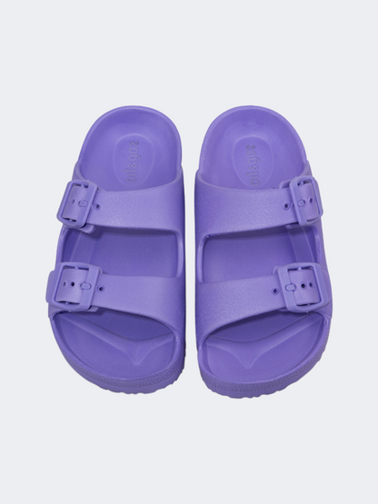 Oil And Gaz Chic Beach Kids-Girls Stripe Slide Purple