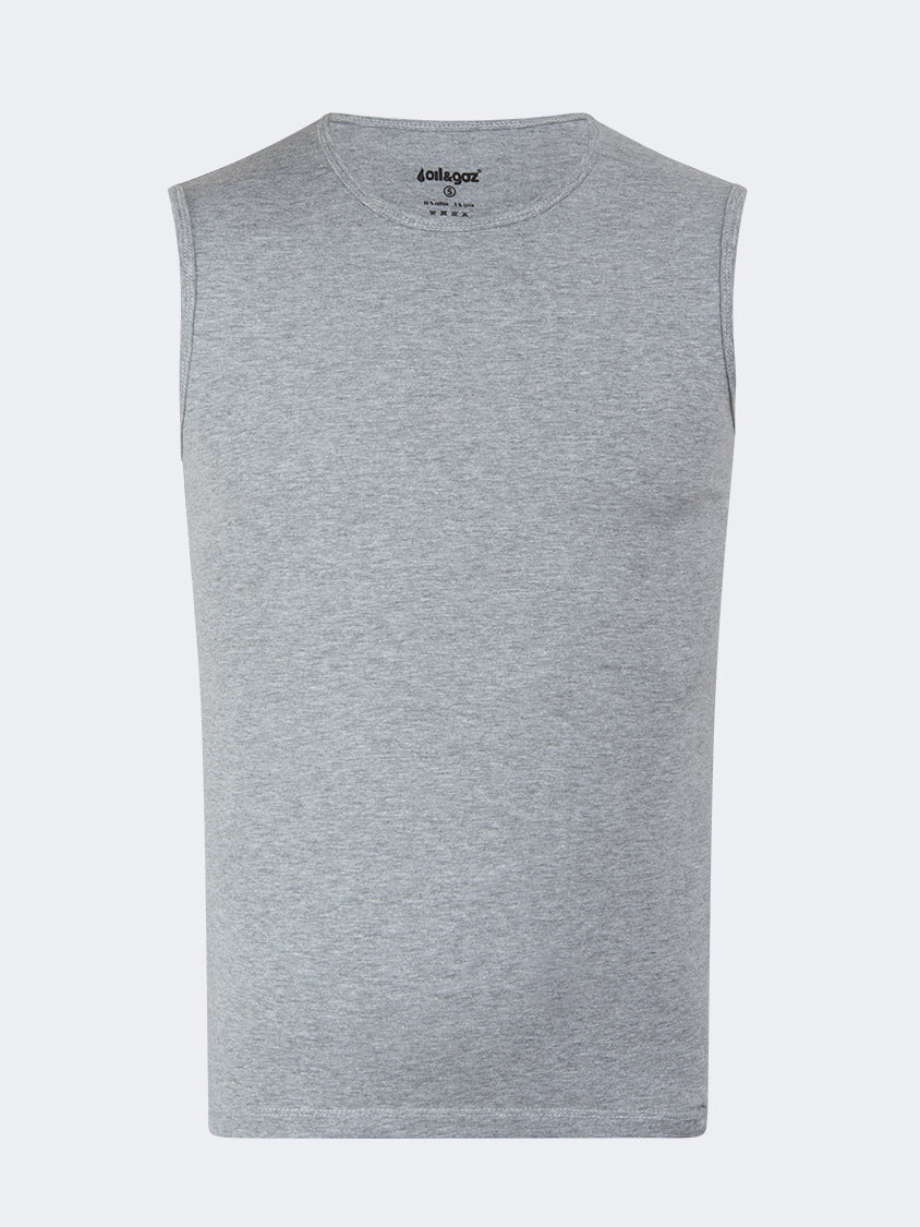 Oil And Gaz V Neck Men Underwear Grey