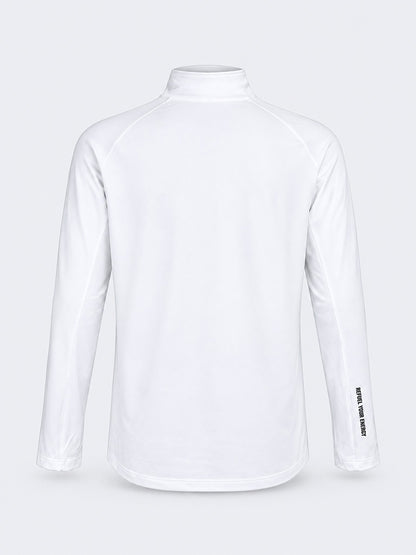 Oil &amp; Gaz Functional Unisex Lifestyle Tech Fleece 1/4 Zip White