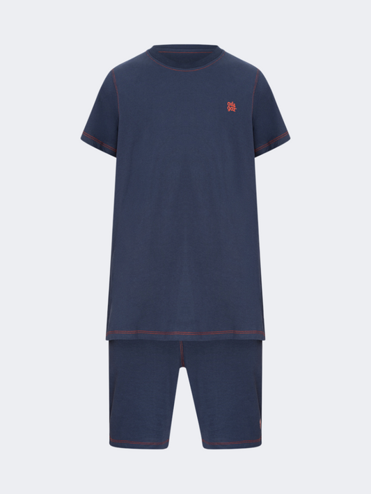 Oil & Gaz Trendy Kids-Boys Lifestyle Set Short+T-Shirt Navy