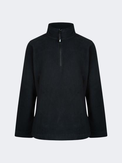 Oil&amp;Gaz Warm Kids-Girls Skiing 1/4 Zip Fleece Black