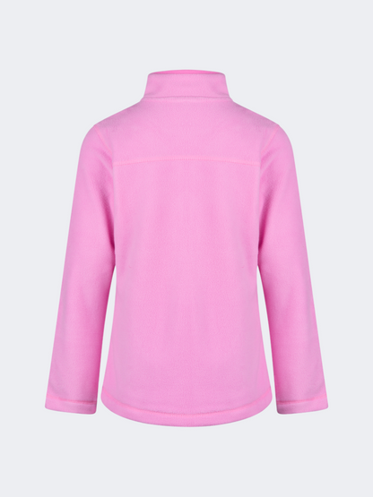 Oil&amp;Gaz Warm Kids-Girls Skiing 1/4 Zip Fleece Pink