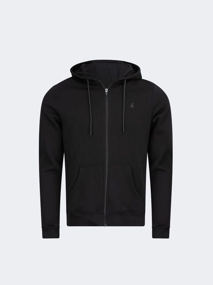 Oil And Gaz Full Zip Men Lifestyle Hoody Black