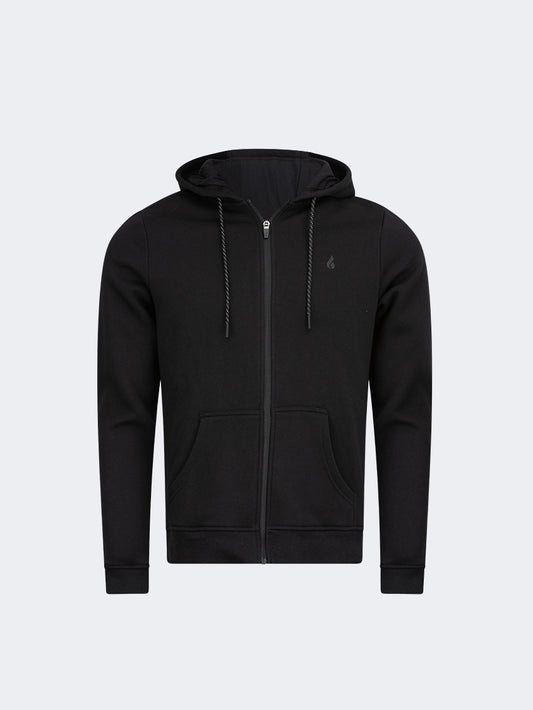 Oil & Gaz Full Zip Men Lifestyle Hoody Black