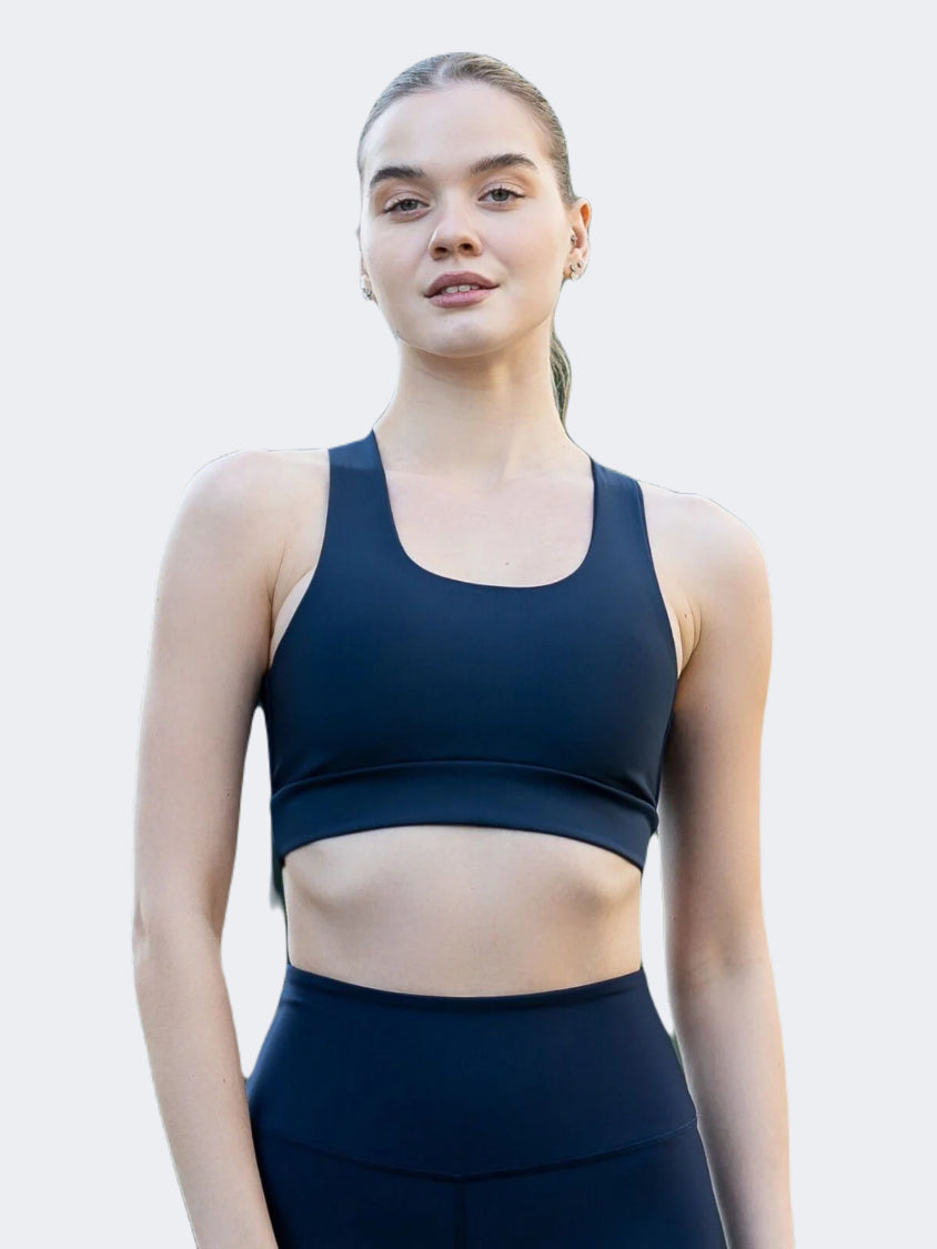 Oil And Gaz Sports Women Lifestyle Bra Navy Blue