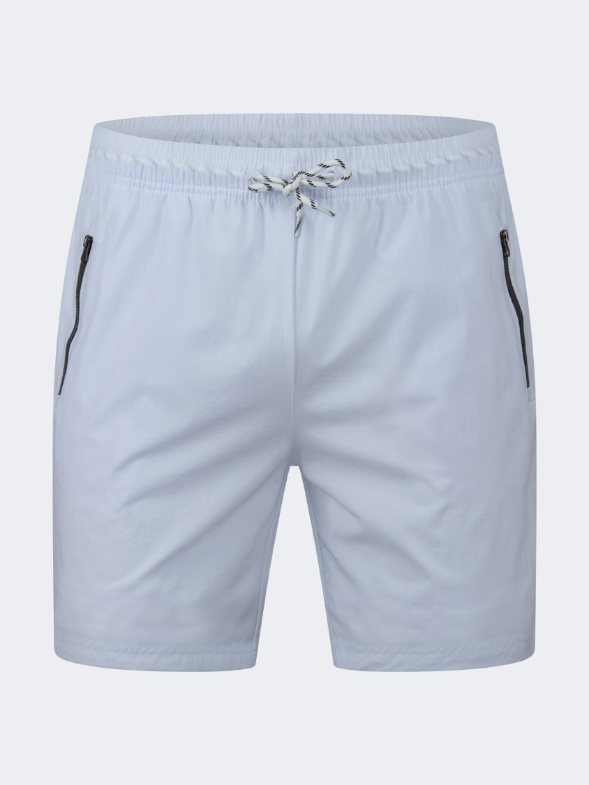 Oil And Gaz Breathable Men Beach Swim Short White
