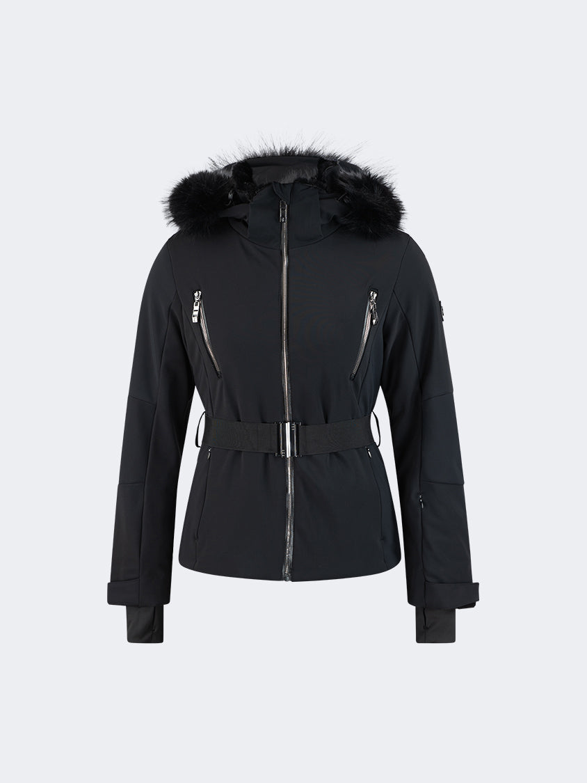 Oil And Gaz Comfortable Women Skiing Jacket Black/Gun