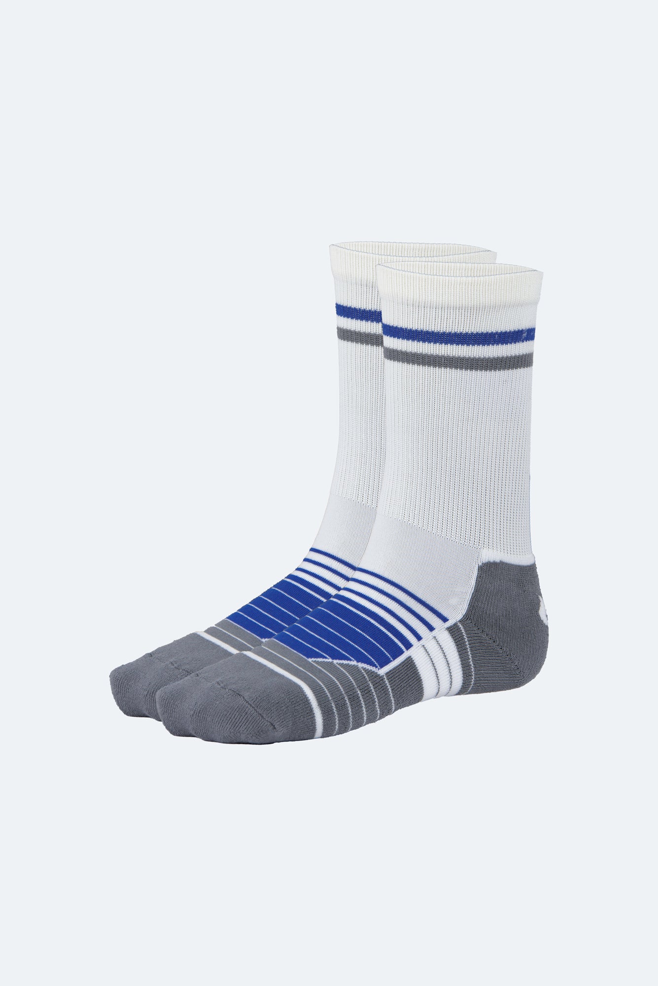 Oil And Gaz Sporty Unisex Hiking Sock White/Grey/Royal Blue