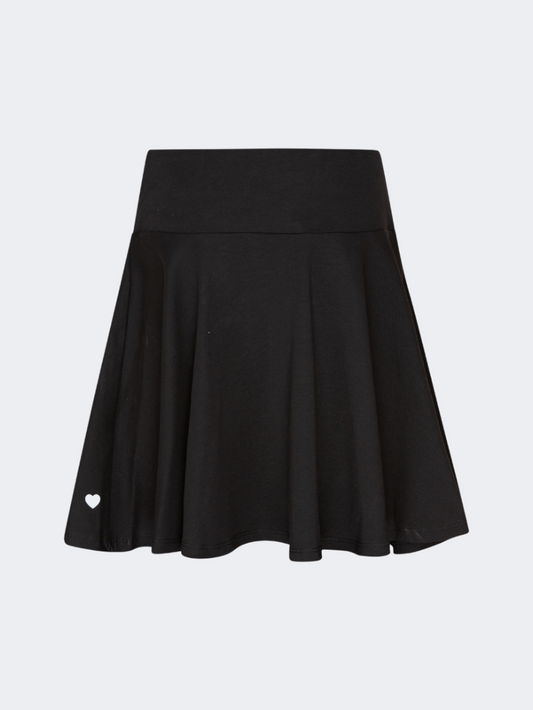 Oil & Gaz Stylish Kids-Girls Lifestyle Wavy Skirt Black