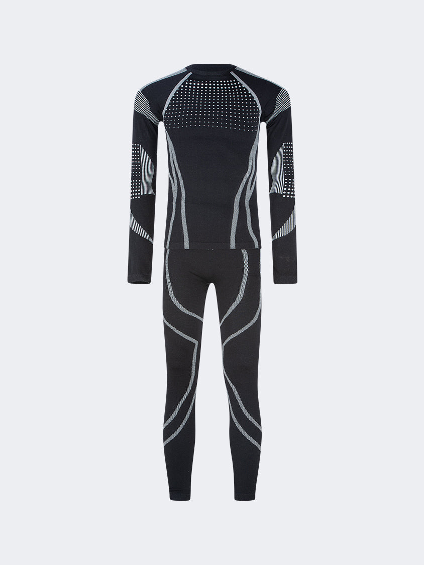 Oil And Gaz Smooth Unisex Skiing Baselayer Black