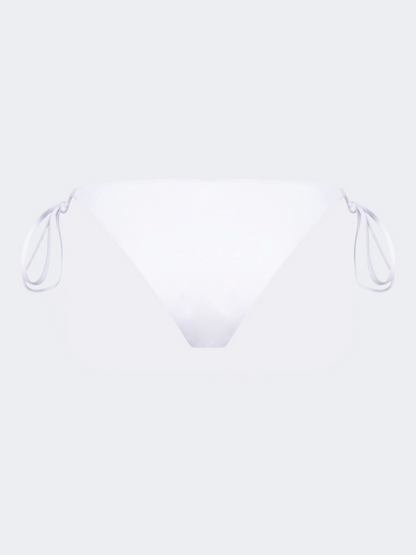 Oil And Gaz Shimmering Women Beach Tie Side Bottom White