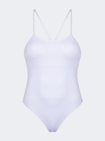 Oil And Gaz Elegant Women Beach Monokini White