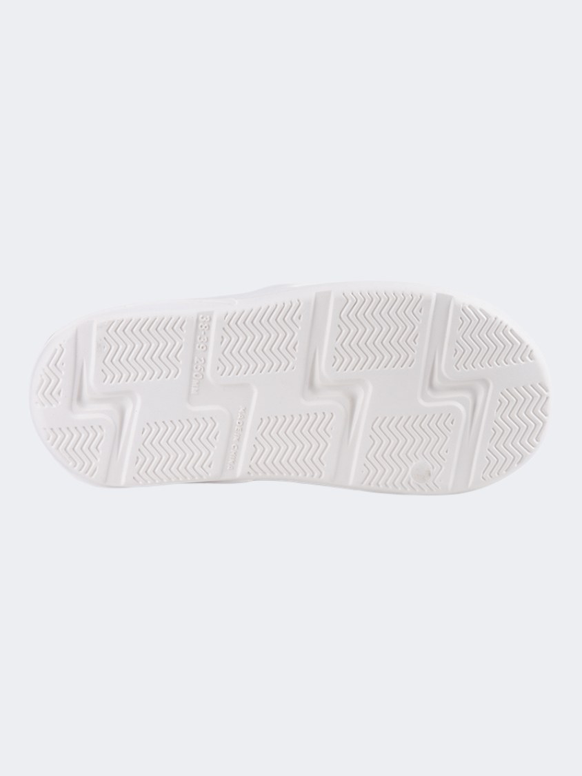Oil&amp;Gaz Relaxed Unisex Beach Slide White/Black