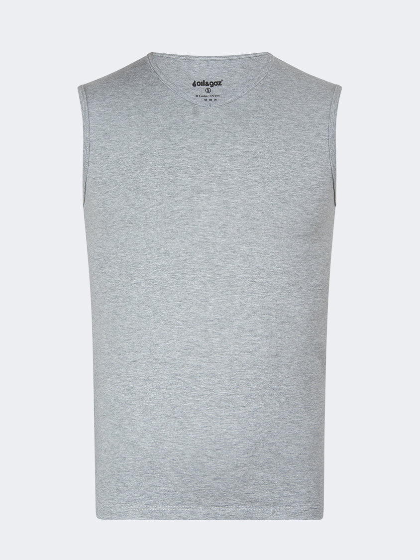 Oil And Gaz V Neck Men Underwear Grey