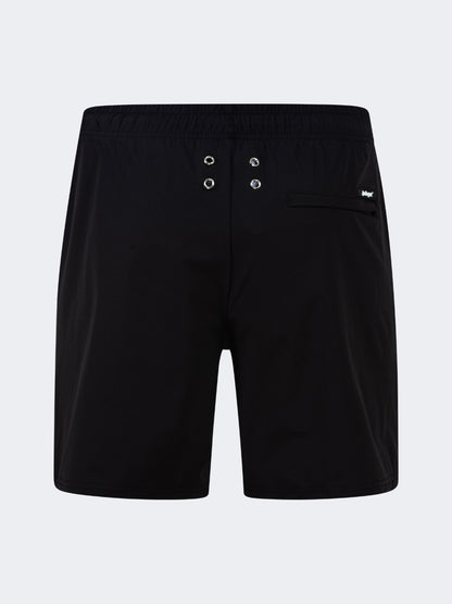 Oil And Gaz Breathable Men Beach  Swim Short Black