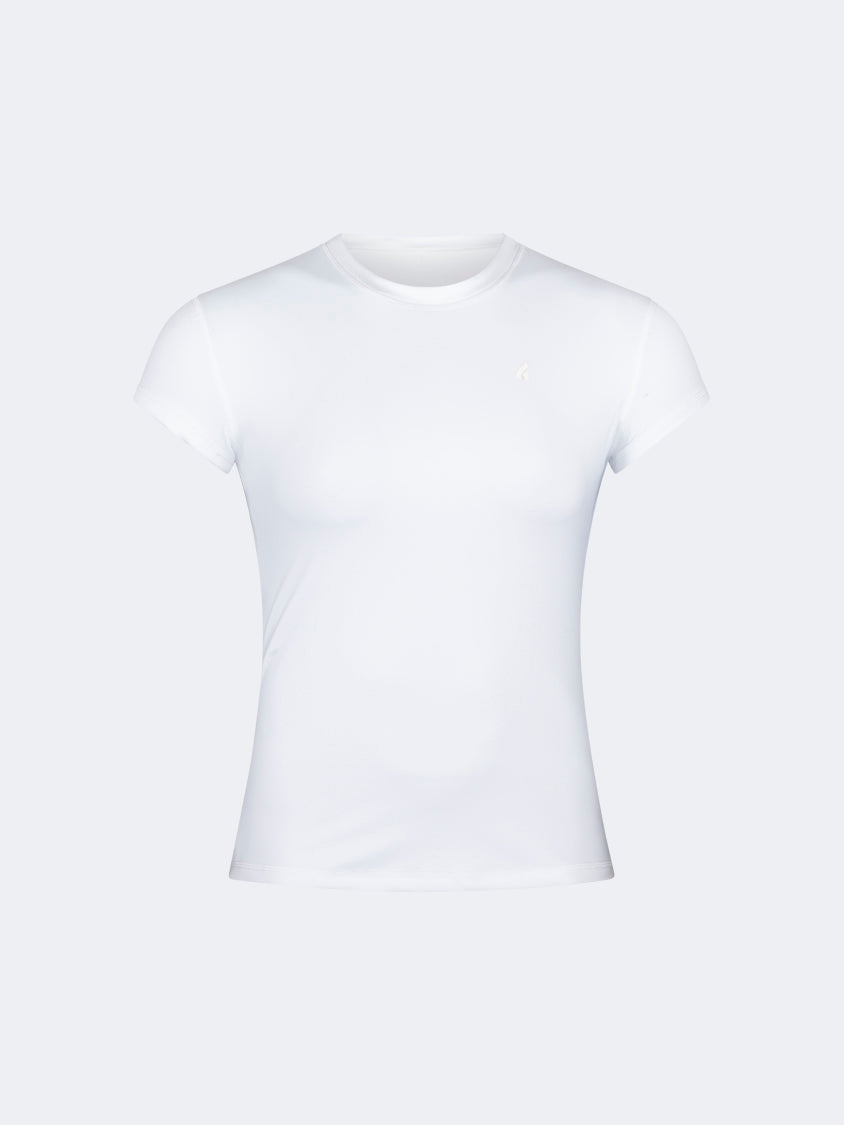 Oil And Gaz Classic Women Lifestyle Crew Neck T-Shirt White