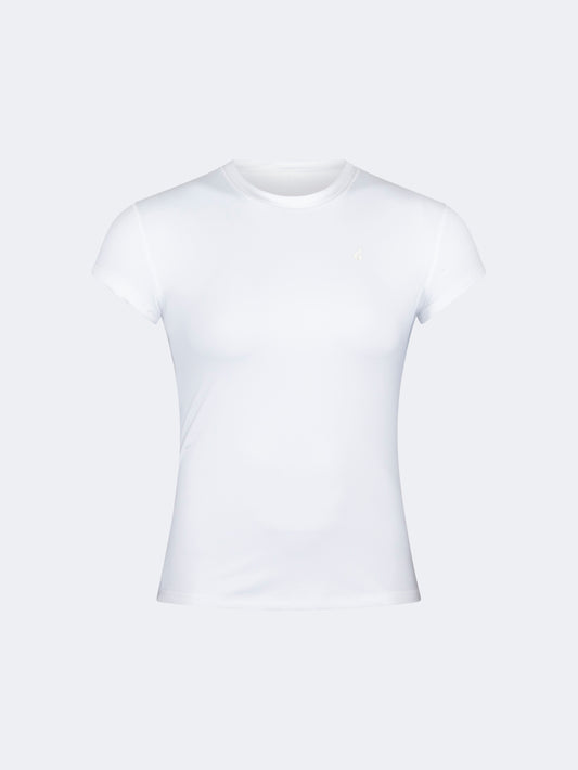 Oil & Gaz Classic Women Lifestyle Crew Neck T-Shirt White