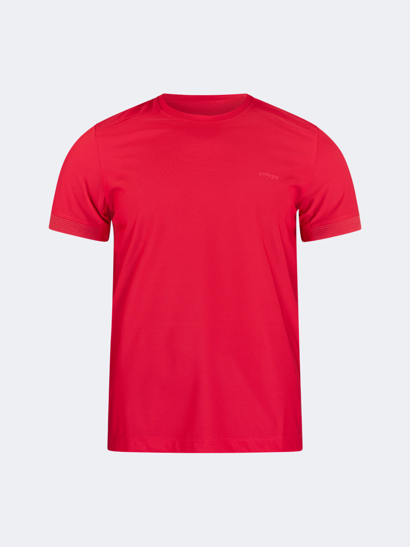 Oil And Gaz Classic Men Lifestyle R-Neck T-Shirt Red