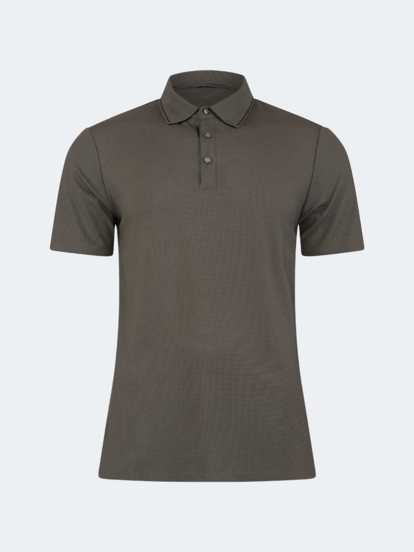 Oil And Gaz Timeless Men Lifestyle Polo Shirt Olive