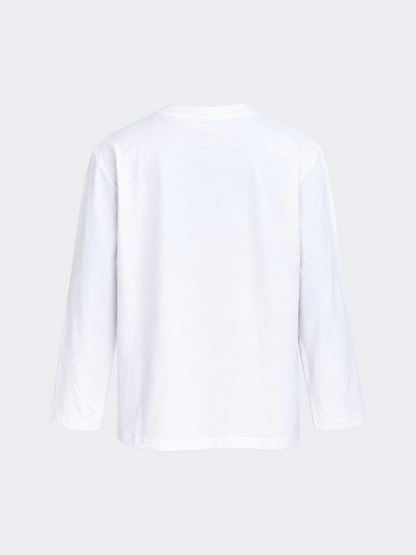 Oil And Gaz Casual Kids Lifestyle Long Sleeve White