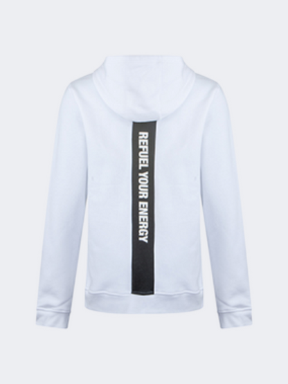 Glmw01Nd Unisex Full Zip Hoody Brushed Wht/Blk