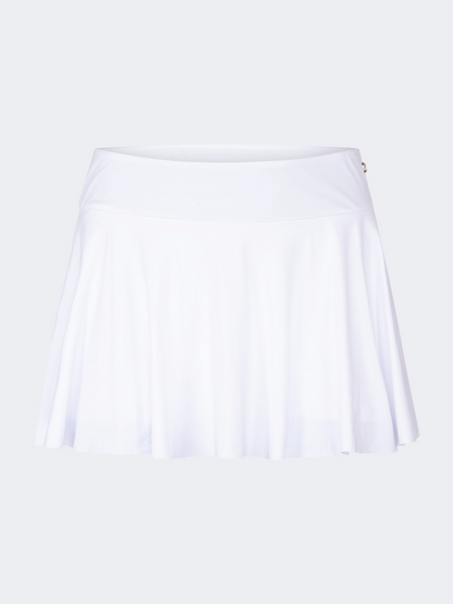 Oil And Gaz Flexible Women Beach Skirt White
