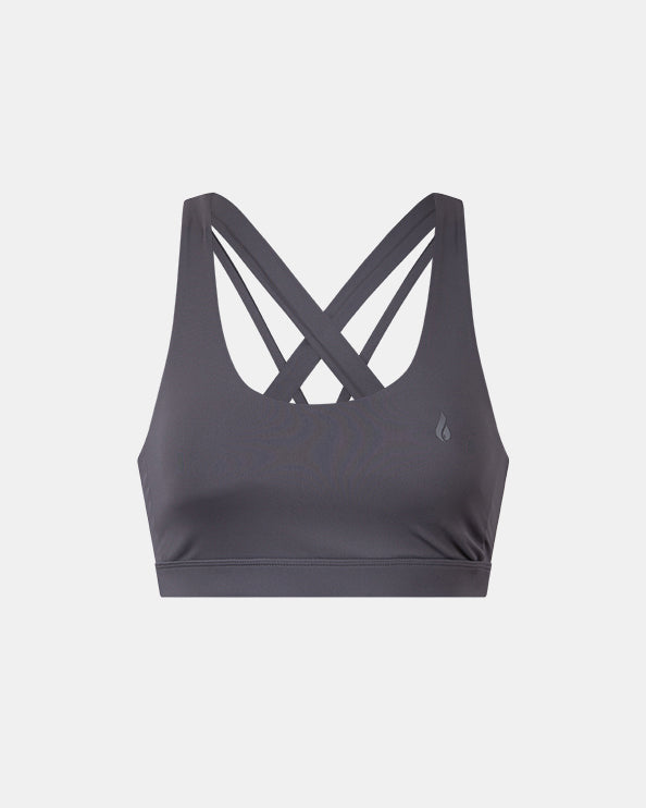 Oil And Gaz Comfy Women Training Bra Grey