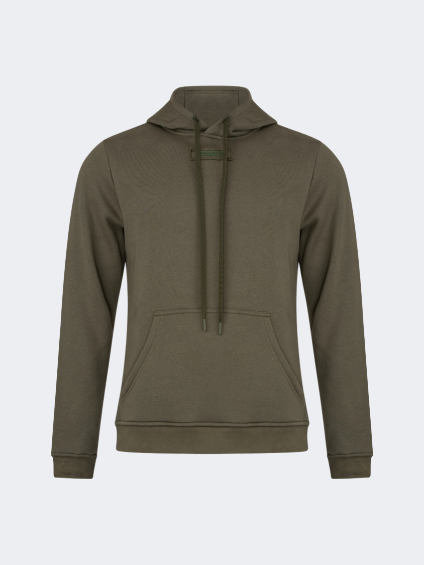 Oil And Gaz Brushed Unisex Lifestyle Hoodie Olive