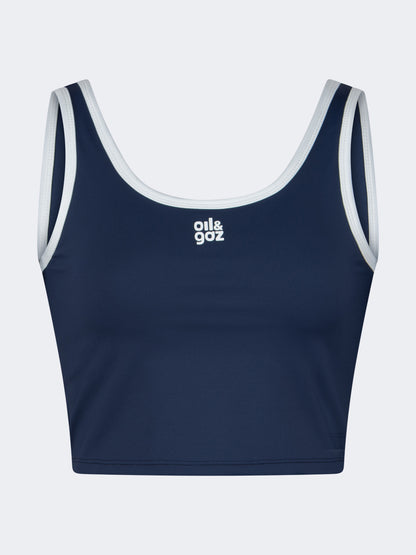 Oil And Gaz Double-Layered Women Lifestyle Bra Navy