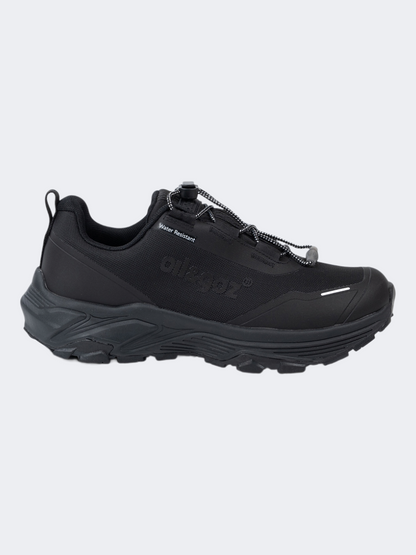 Oil &amp; Gaz Water-Resistant Unisex Hiking  Low-Cut Hiking Shoes Black