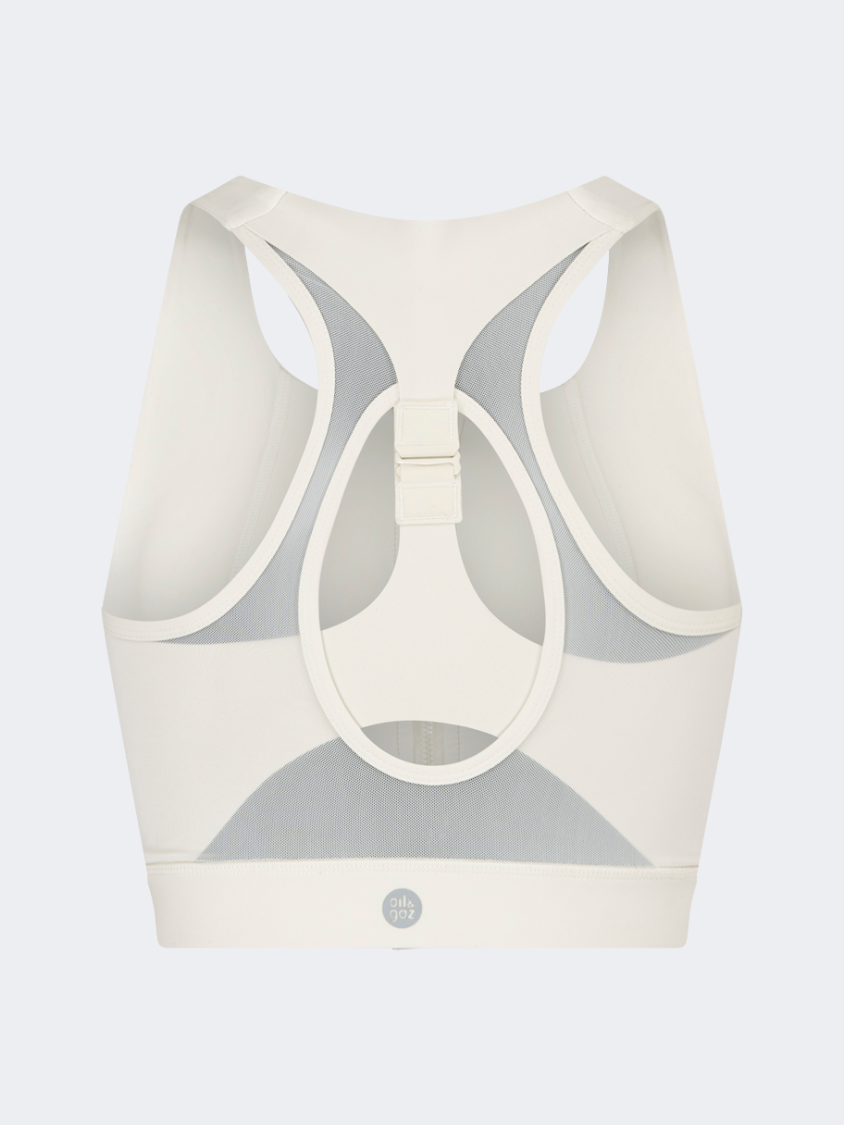 Oil&amp;Gaz Open Back Women Training Longline Bra Yellow