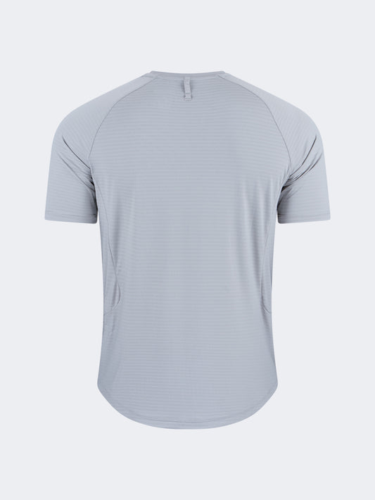 Oil & Gaz Comfortable Men Training T-Shirt R-Neck Grey