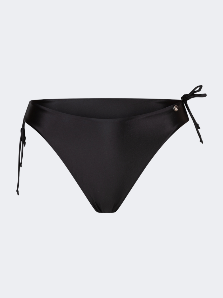 Oil And Gaz Sparkle Women Beach Bottom Black