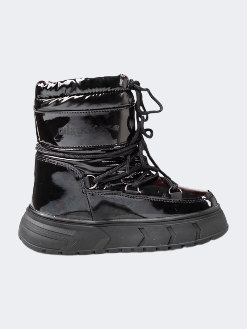 Oil &amp; Gaz After Ski Kids Skiing Boots Black