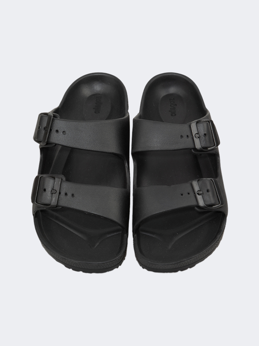 Oil And Gaz Chic Beach Men Stripe Slide Black