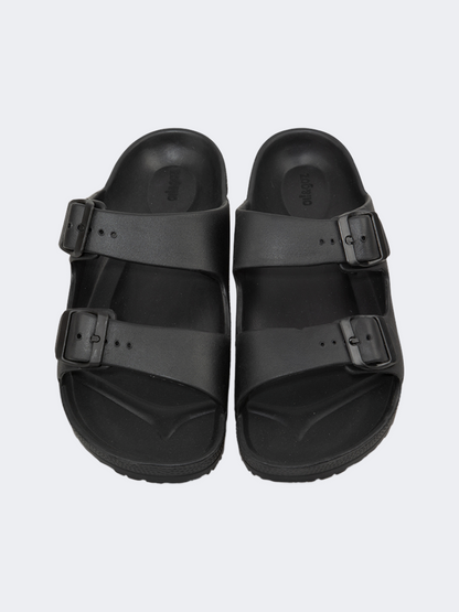 Oil And Gaz Chic Beach Men Stripe Slide Black