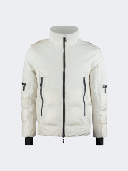 Oil And Gaz Comfortable Men Skiing Jacket White/Grey