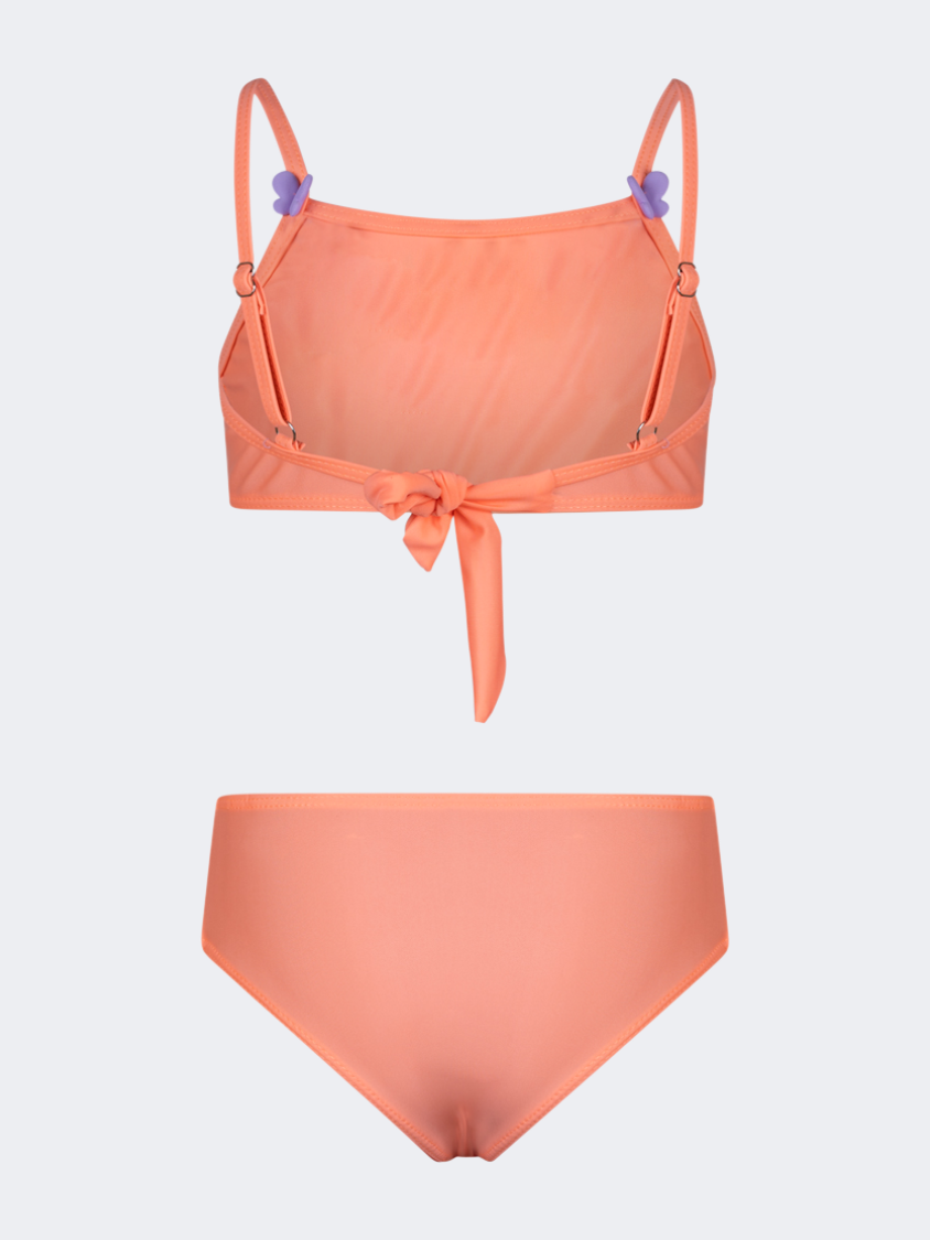Oil And Gaz Flattering Kids-Girls Beach Bikini Set Pink