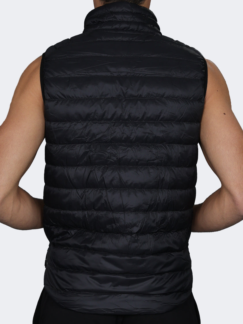 Oil And Gaz Reversible Down Men Lifestyle Vest Black/Grey