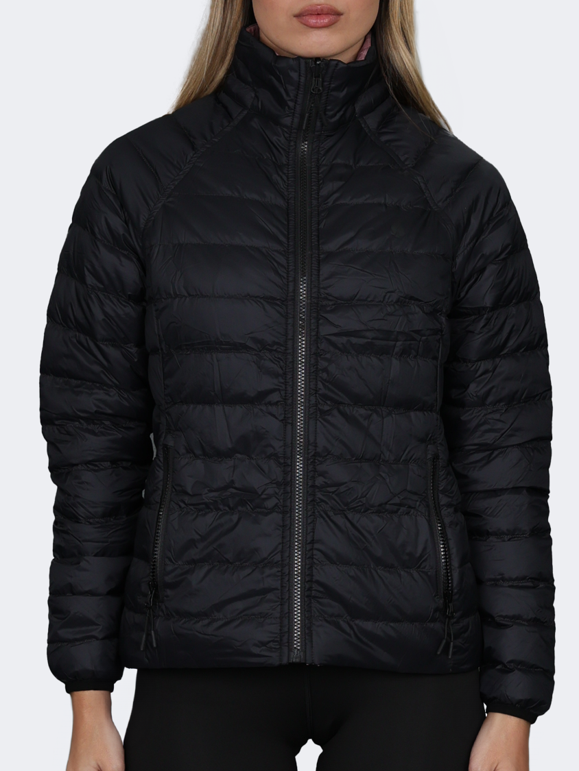 Oil And Gaz Reversible Down Women Lifestyle Jacket Black/Pink