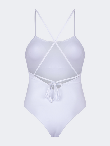 Oil And Gaz Elegant Women Beach Monokini White