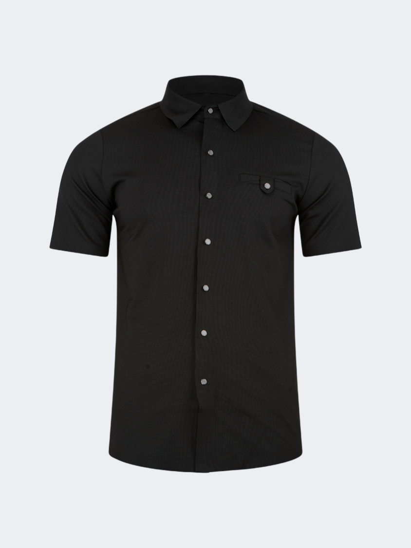 Oil And Gaz Basic Men Lifestyle T-Shirt Black